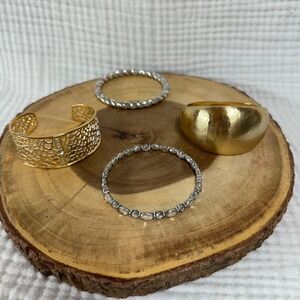 Lot of 4 Brighton bracelets bangles chunky cuff